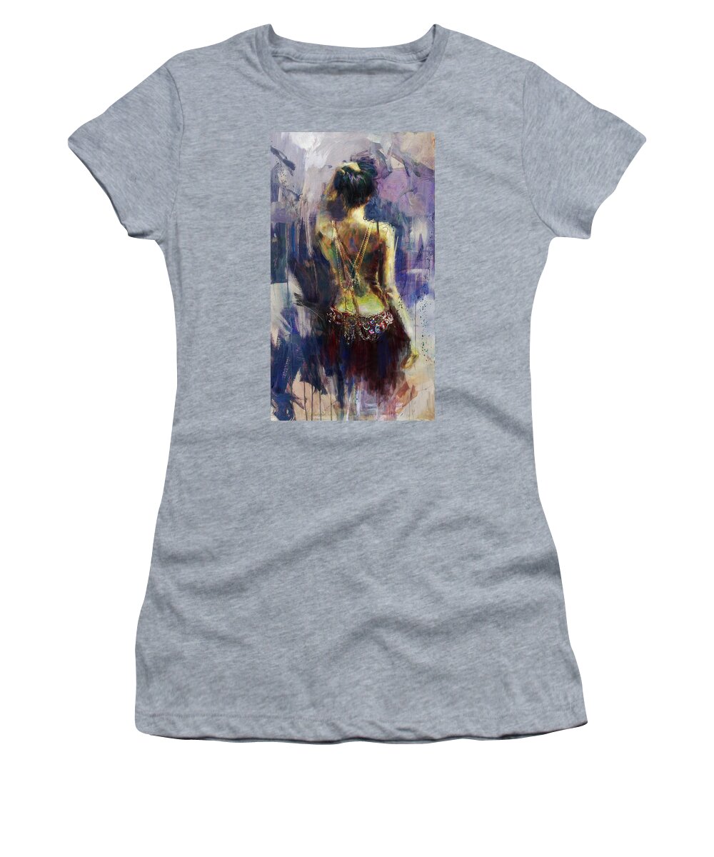 Egypt Women's T-Shirt featuring the painting Egpytian Culture 42b by Corporate Art Task Force