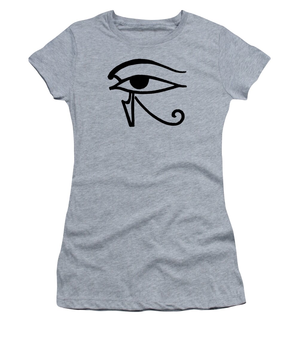 Egyptian Women's T-Shirt featuring the drawing Egyptian Utchat by Granger
