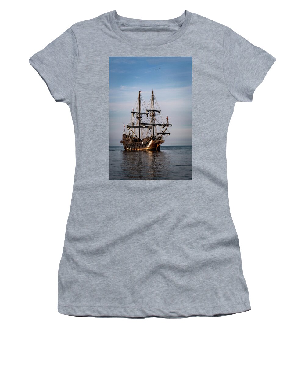 El Galeon Andalucia Women's T-Shirt featuring the photograph El Galeon Andalucia by Dale Kincaid