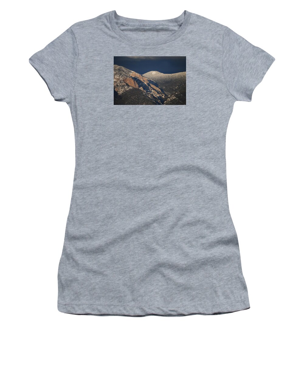 Taos Women's T-Shirt featuring the photograph El Salto by Glory Ann Penington