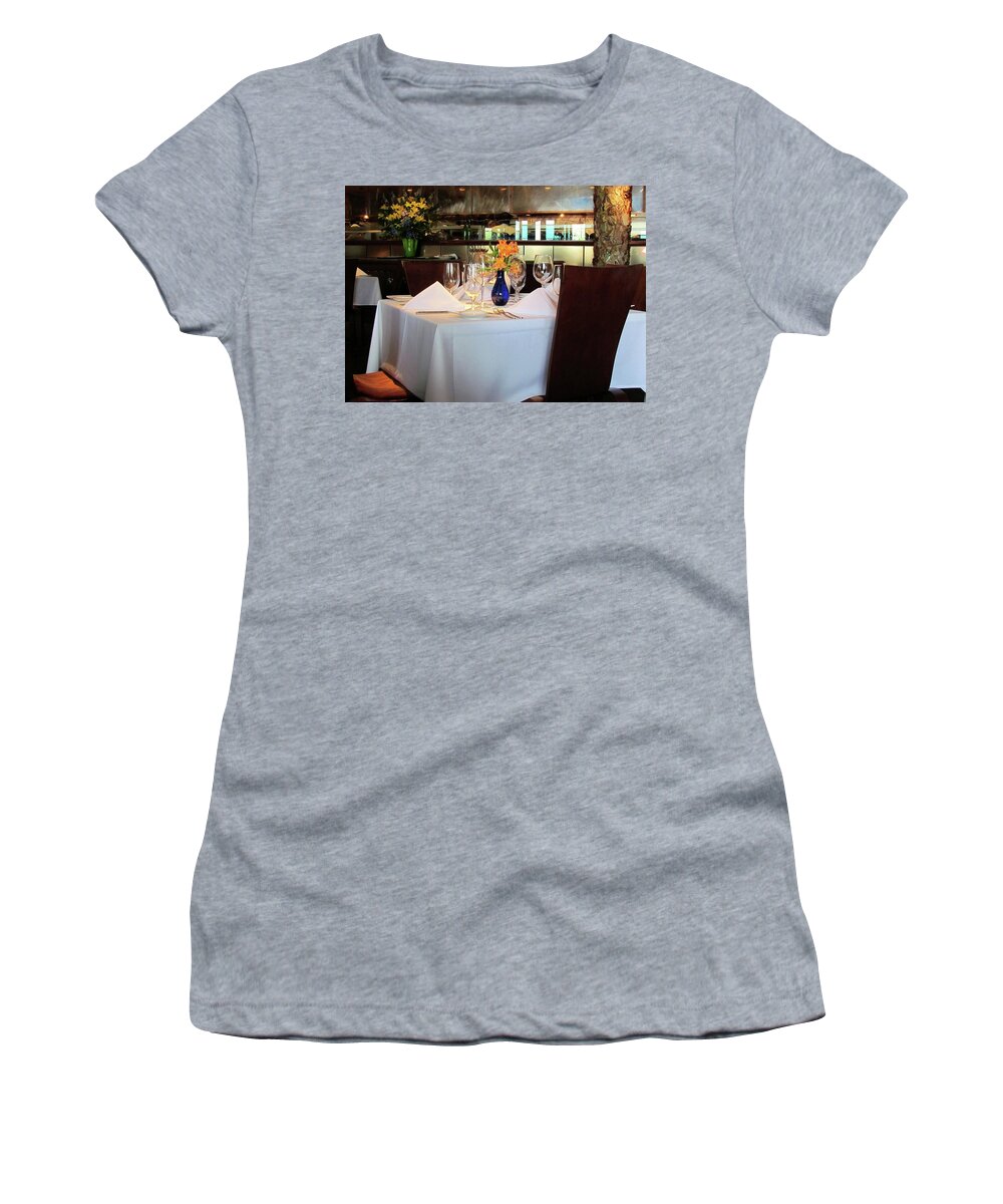 Restaurant Women's T-Shirt featuring the photograph Elegant Restaurant by Cynthia Guinn