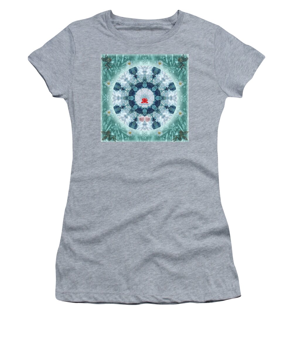 Women's T-Shirt featuring the digital art Eloquence-Logo by Alicia Kent