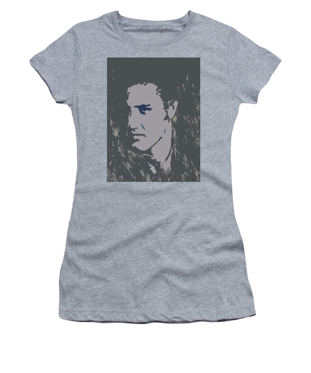 Elvis Women's T-Shirt featuring the painting Elvis The King by Robert Margetts
