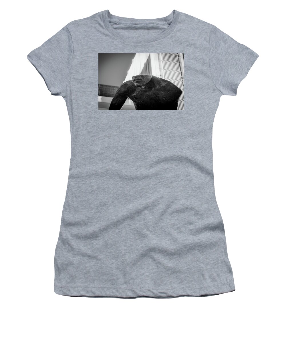 Black And White Women's T-Shirt featuring the photograph Emerging by Kenny Thomas