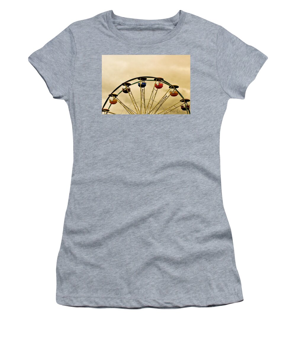 Carnival Women's T-Shirt featuring the photograph Empty Seats by Bob Orsillo