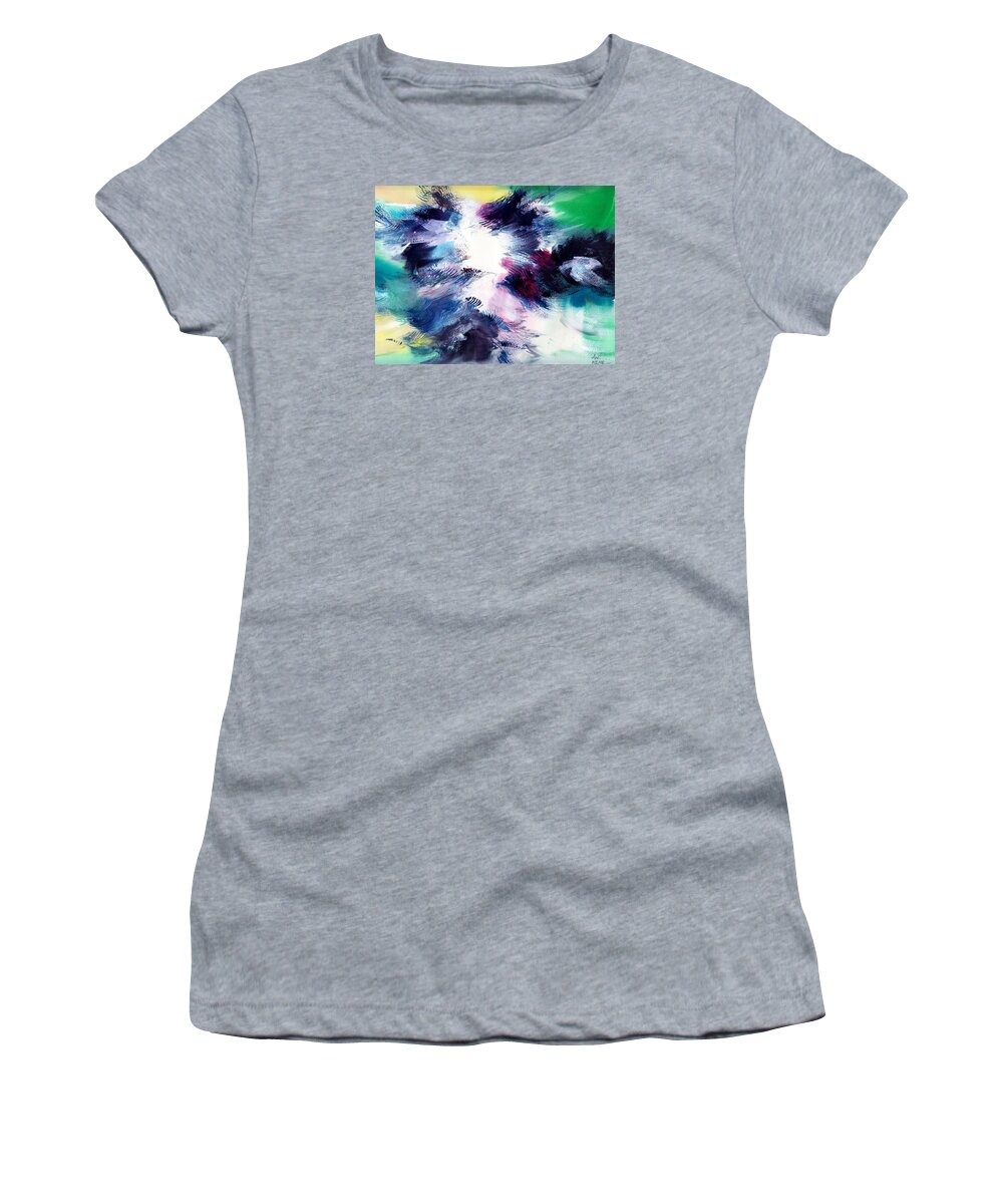 Nature Women's T-Shirt featuring the painting Energy by Anil Nene