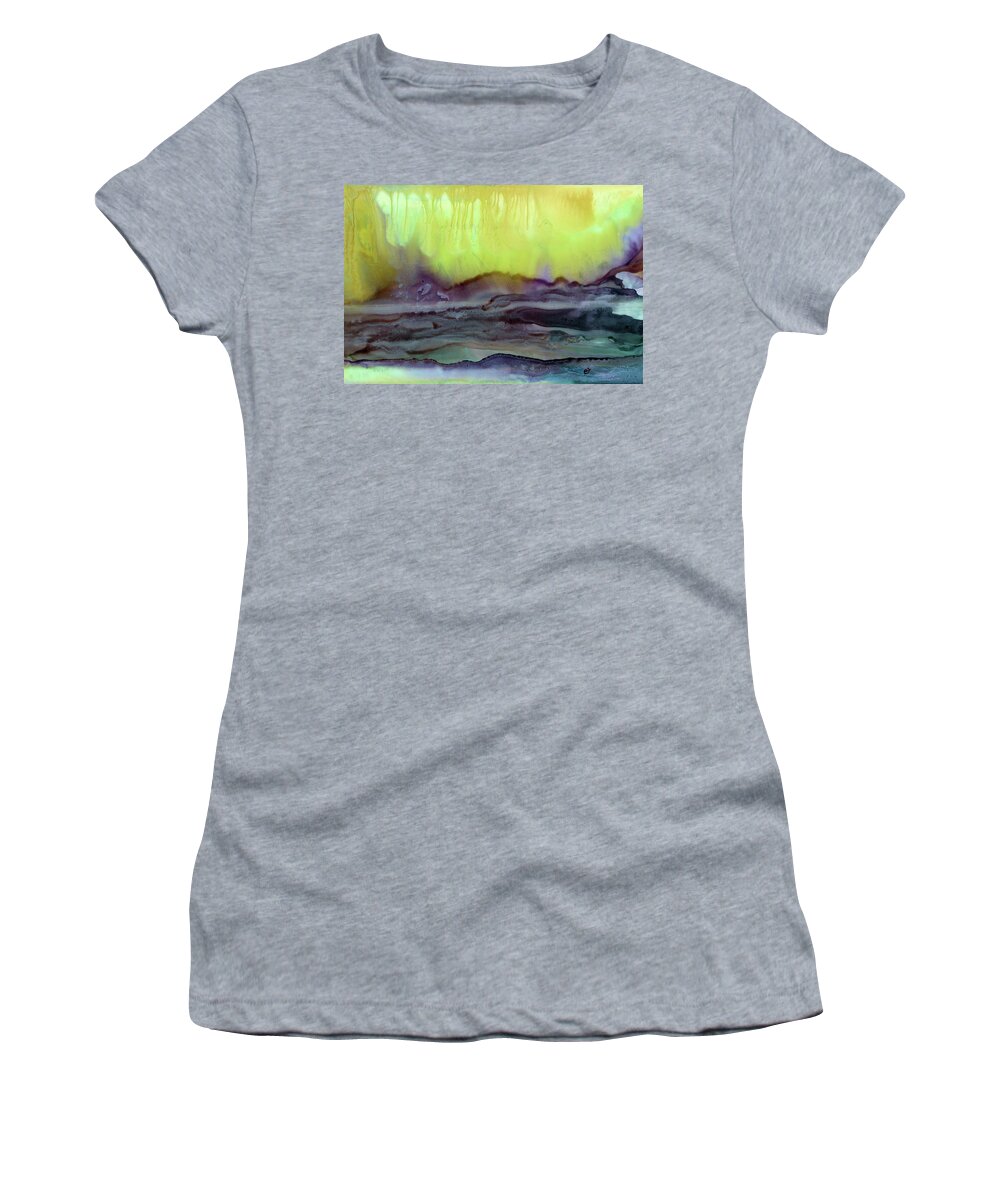 Abstract Women's T-Shirt featuring the painting Enlighten the Captious Minds by Eli Tynan