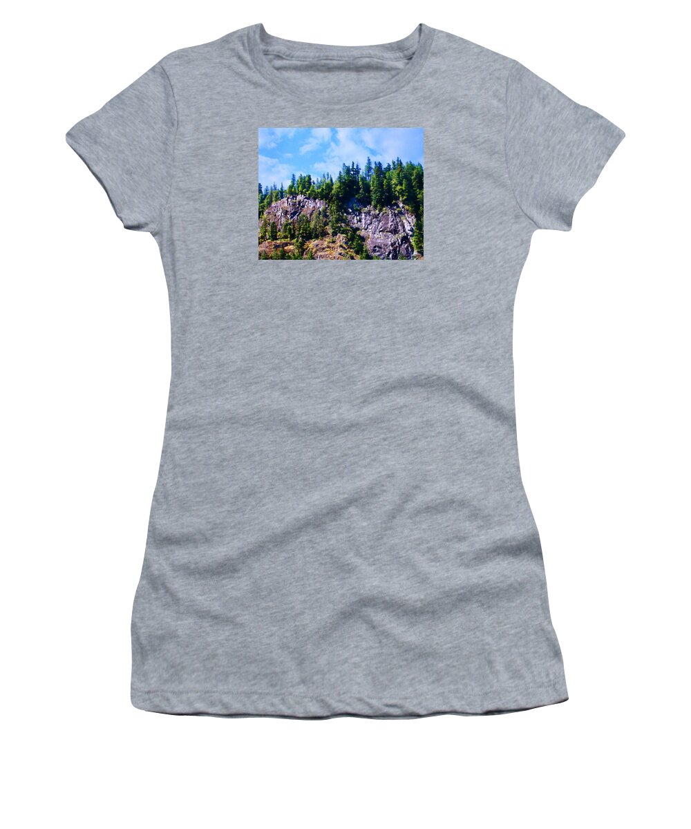 Escarpment Women's T-Shirt featuring the photograph Escarpment 2 by Timothy Bulone