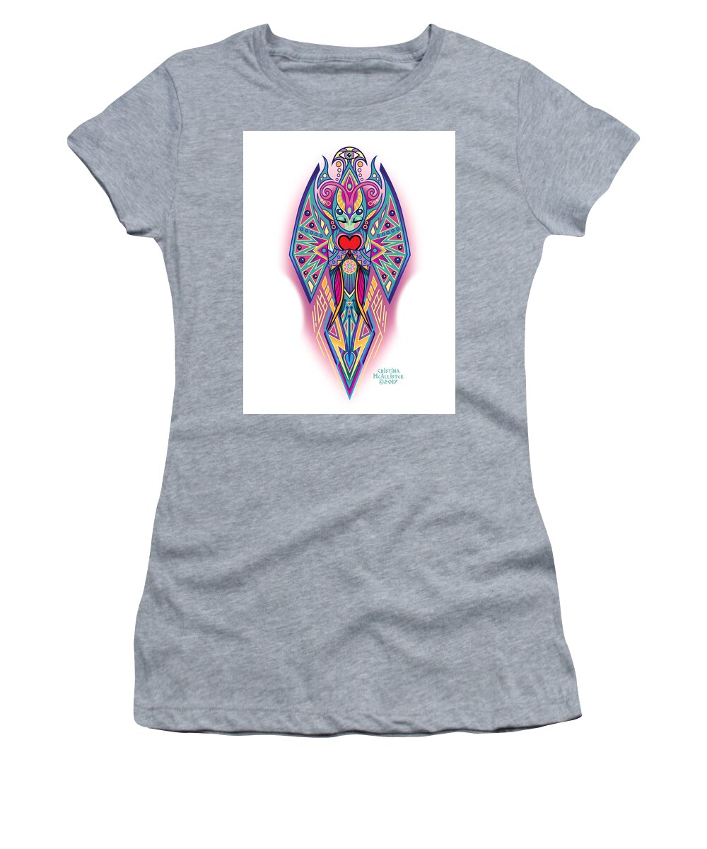 Spirits Women's T-Shirt featuring the digital art Espiritu 3 by Cristina McAllister