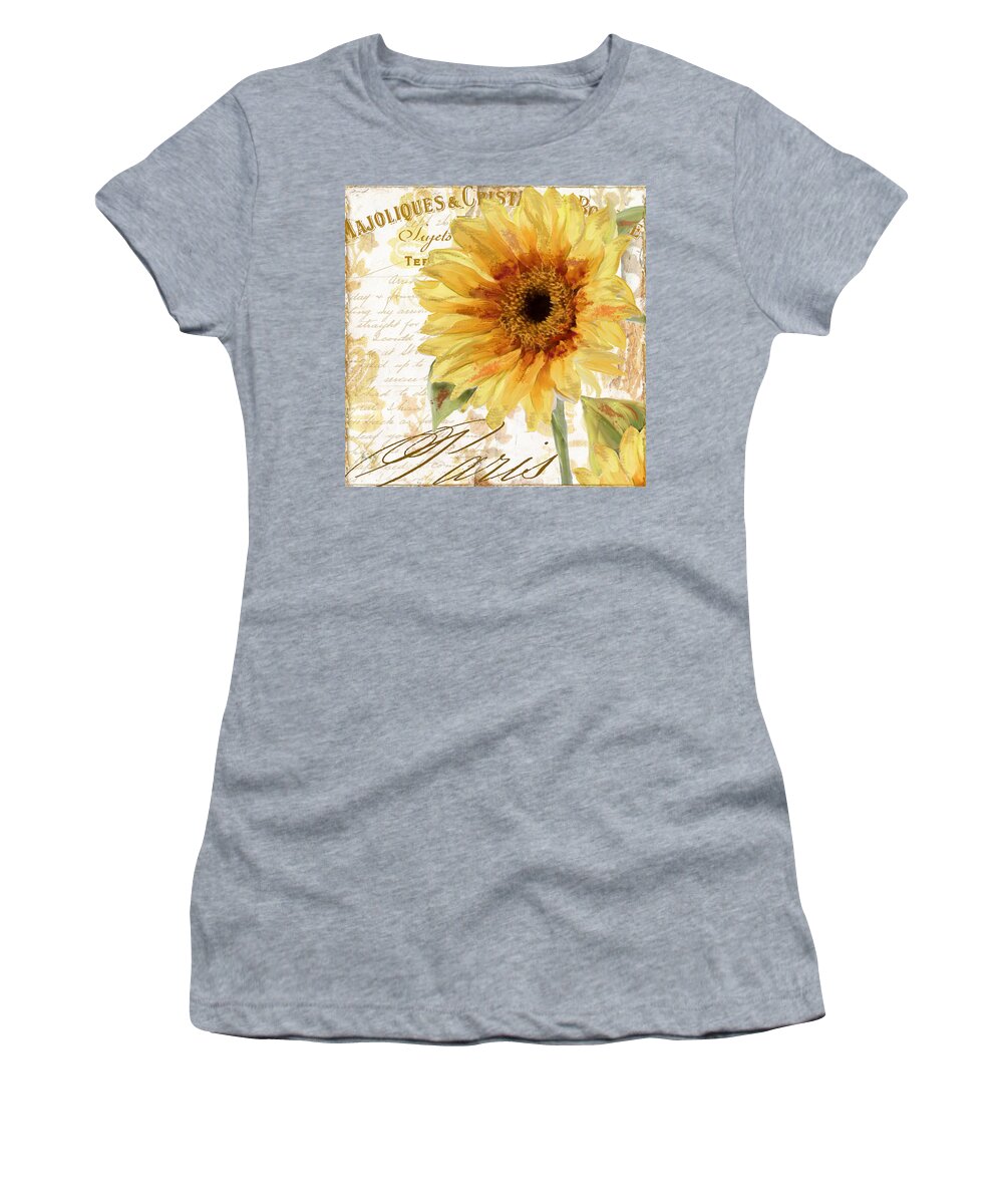 Sunflower Women's T-Shirt featuring the painting Ete II by Mindy Sommers
