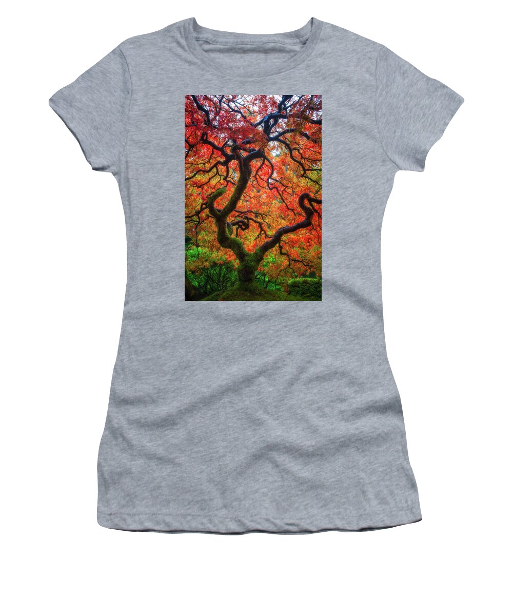 Trees Women's T-Shirt featuring the photograph Ethereal Tree Alive by Darren White