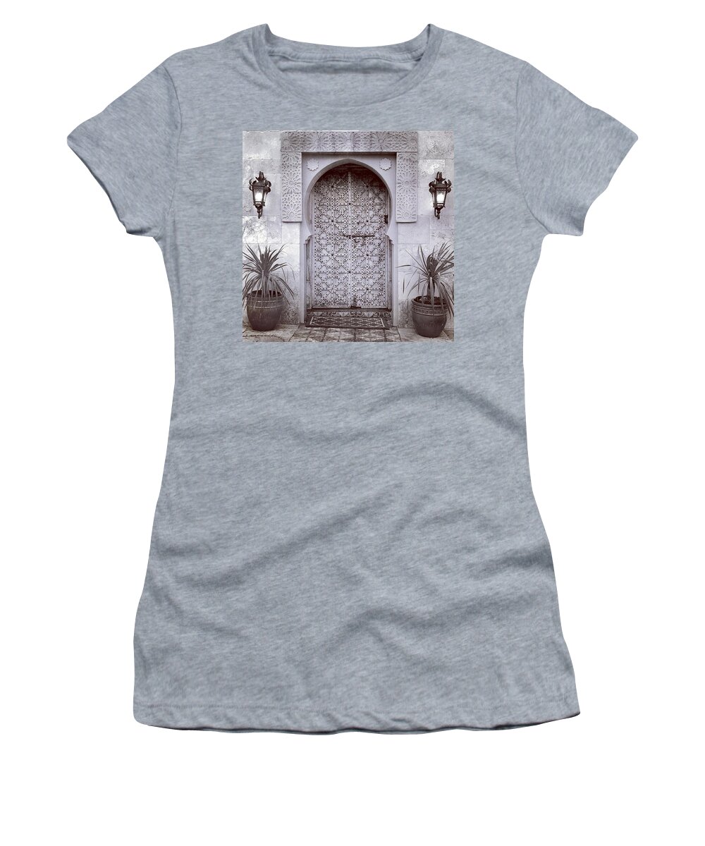 India Women's T-Shirt featuring the digital art Exotic Door by Kevyn Bashore