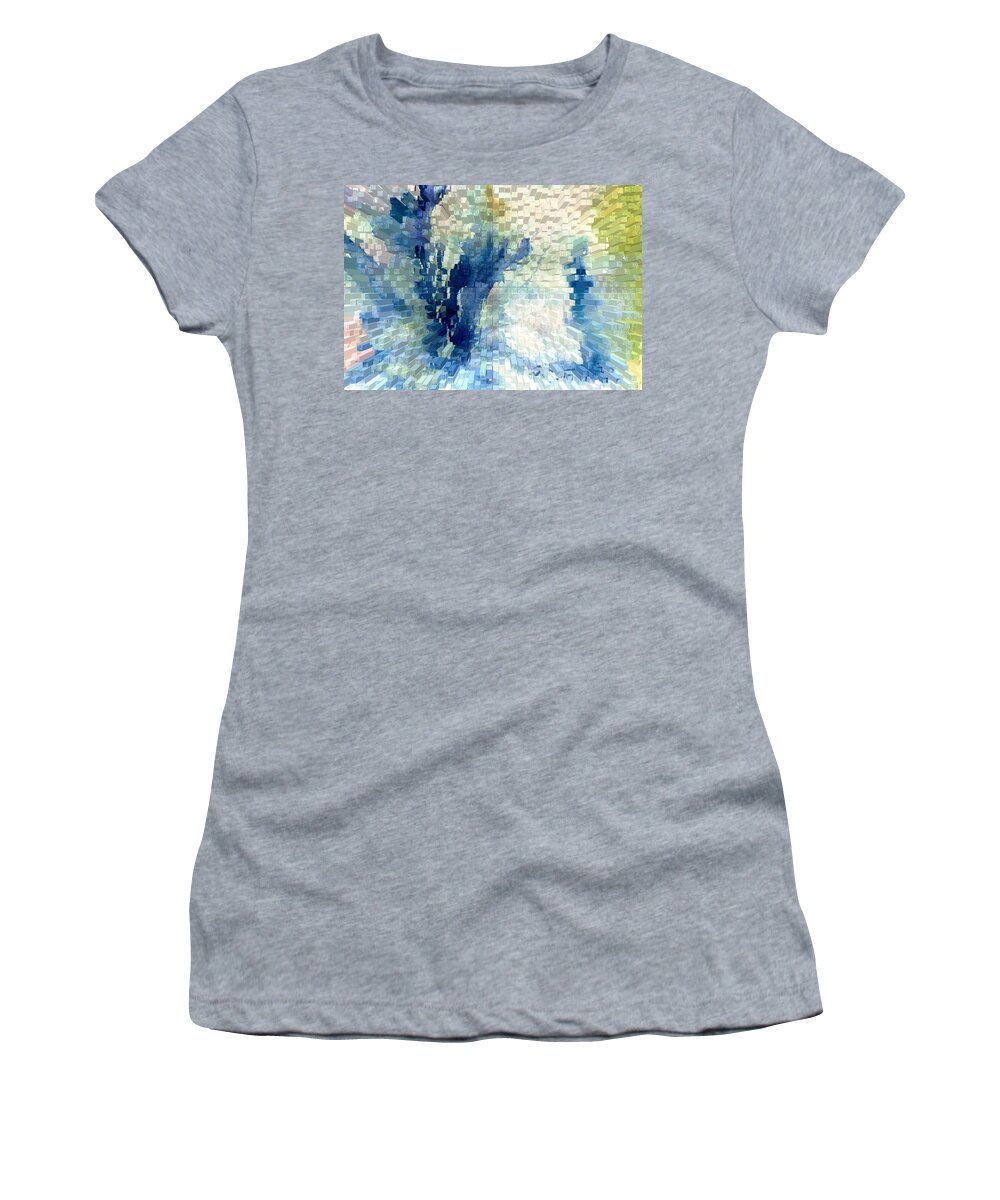 Abstract Women's T-Shirt featuring the painting Extrude by Steve Karol