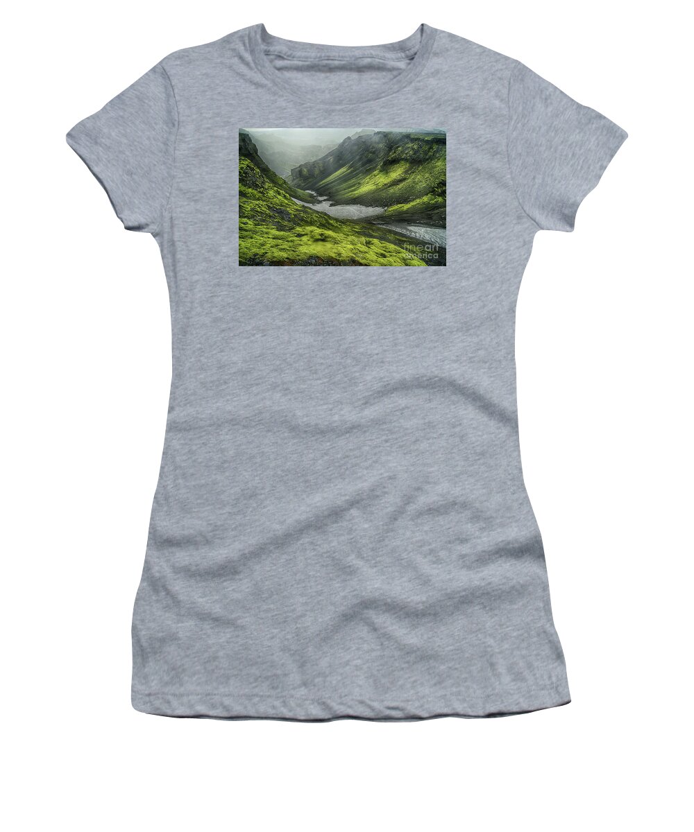 Prott Women's T-Shirt featuring the photograph Eyjafjallajokull Iceland 4 by Rudi Prott