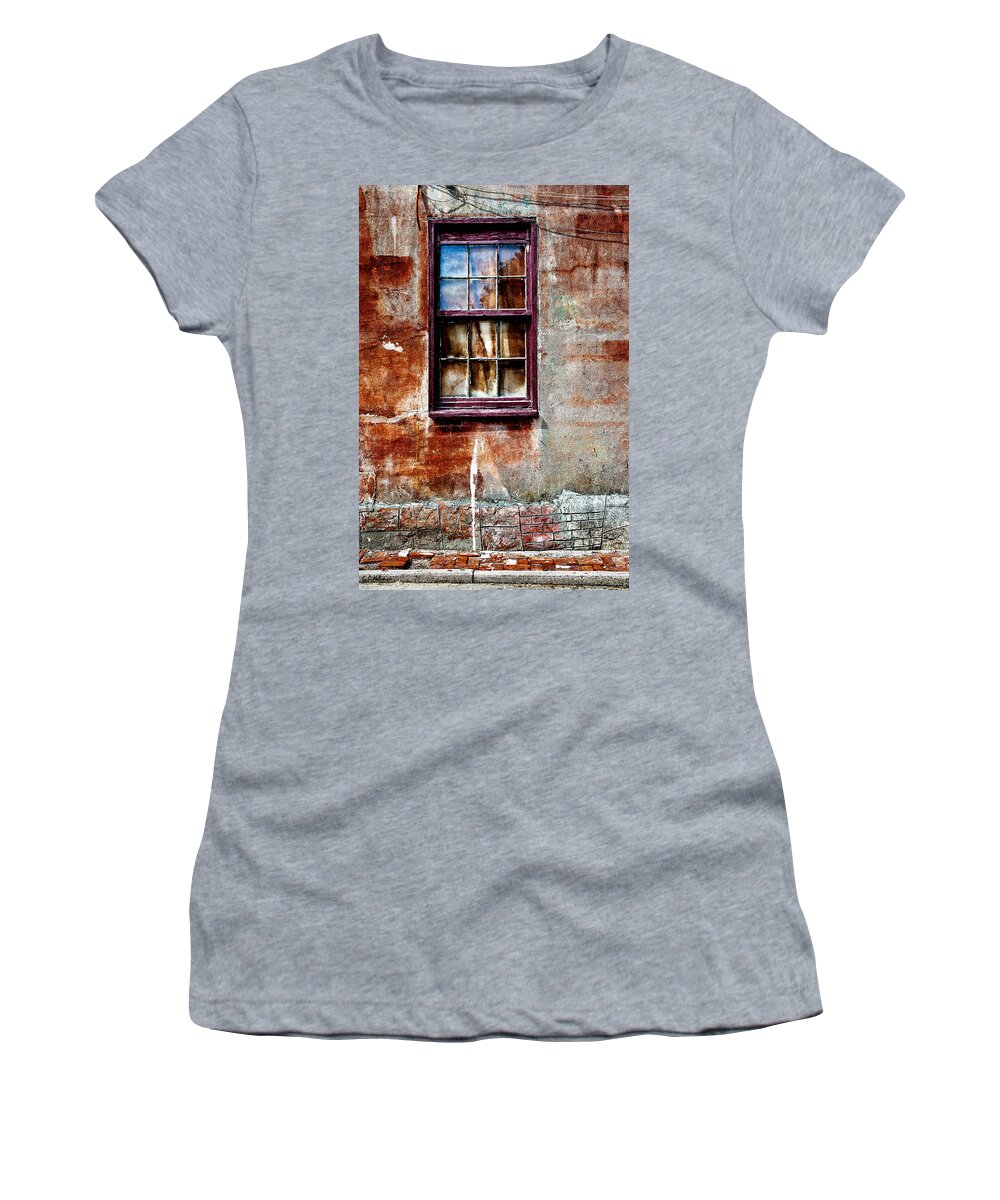 Window Women's T-Shirt featuring the photograph Faded Over Time 2 by Christopher Holmes