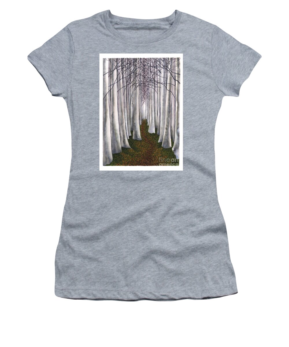 Art Women's T-Shirt featuring the painting Faerie Path by Hilda Wagner