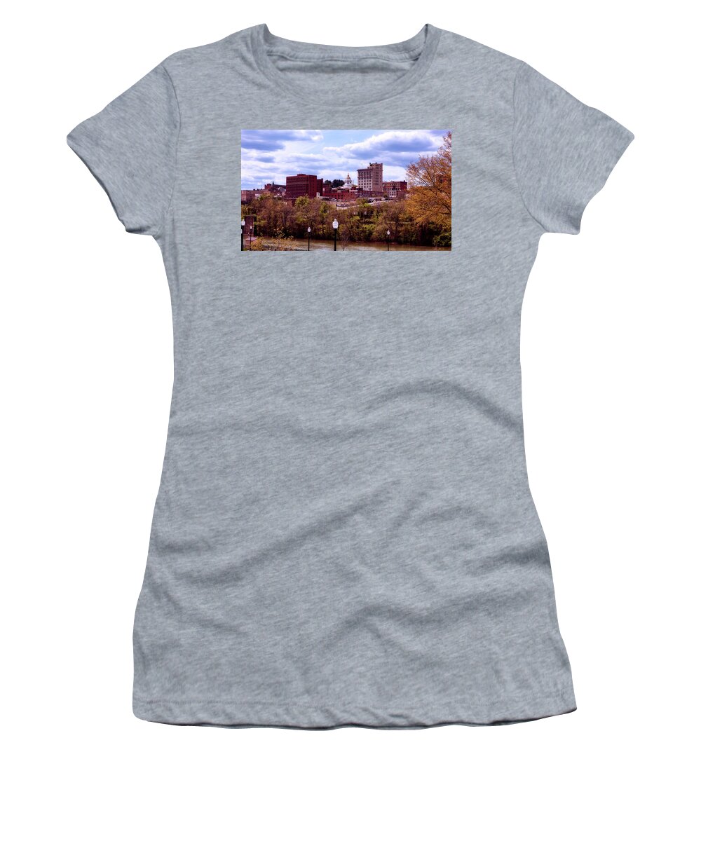 Fairmont Women's T-Shirt featuring the photograph Fairmont West Virginia by Mountain Dreams