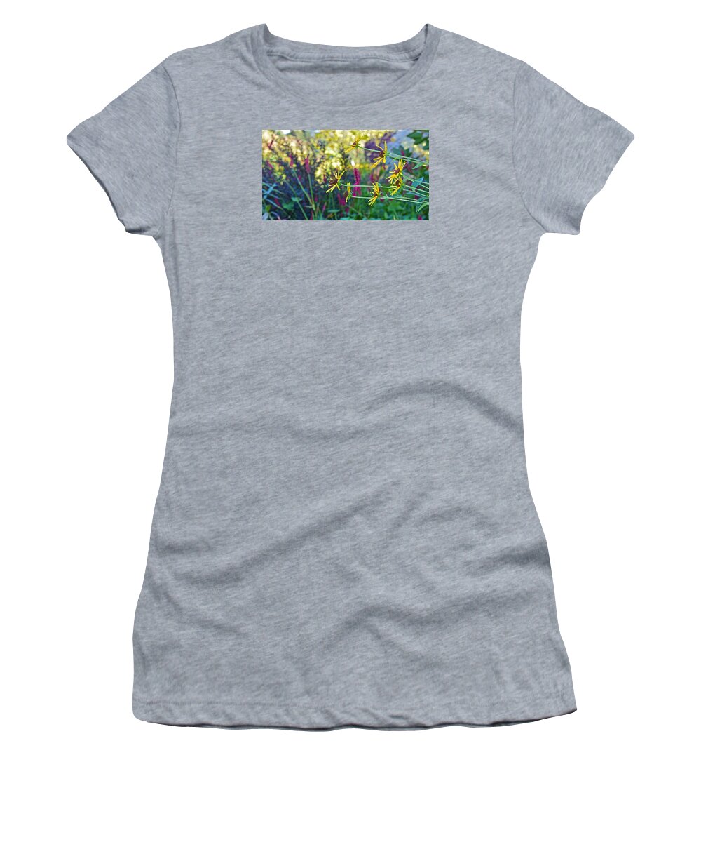 Garden Plants Women's T-Shirt featuring the photograph Fall Gardens Welcome by Janis Senungetuk