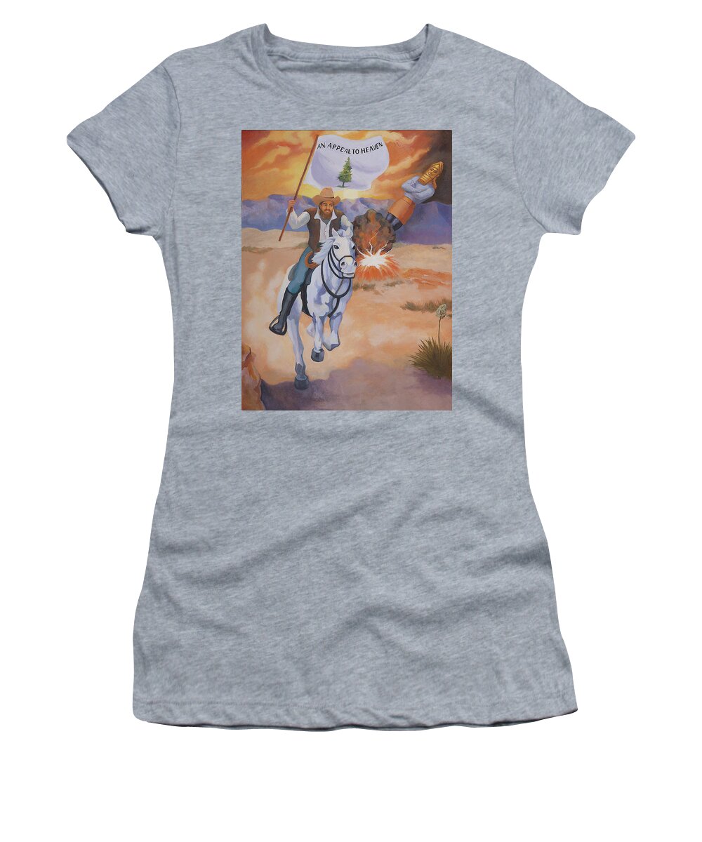 Babylon Women's T-Shirt featuring the painting Fall of Babylon by Susan McNally
