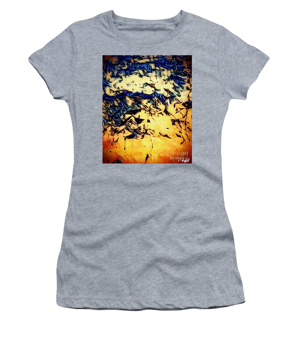 Abstract Women's T-Shirt featuring the photograph Falling Sky by William Wyckoff