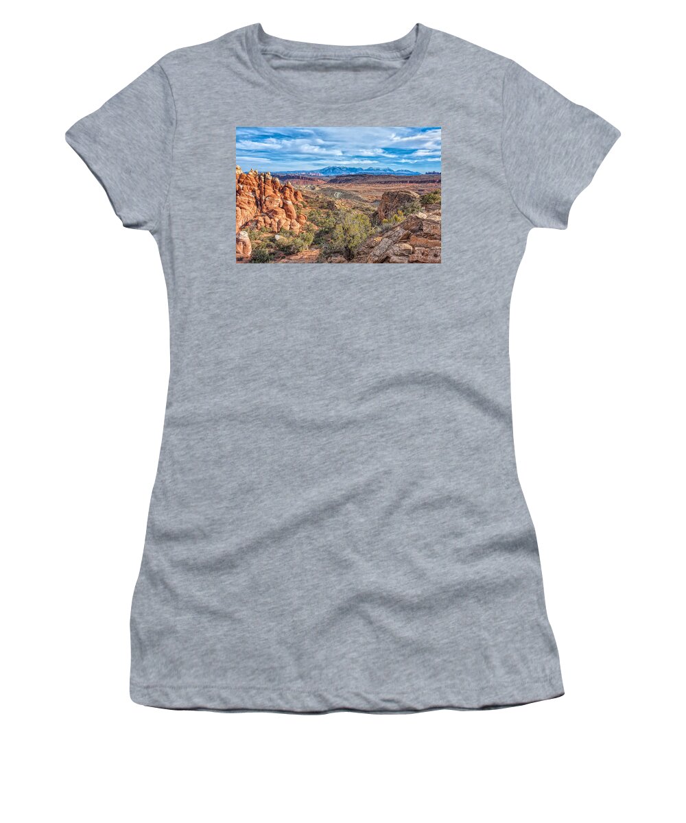 Landscape Women's T-Shirt featuring the photograph Far Horizon by John M Bailey