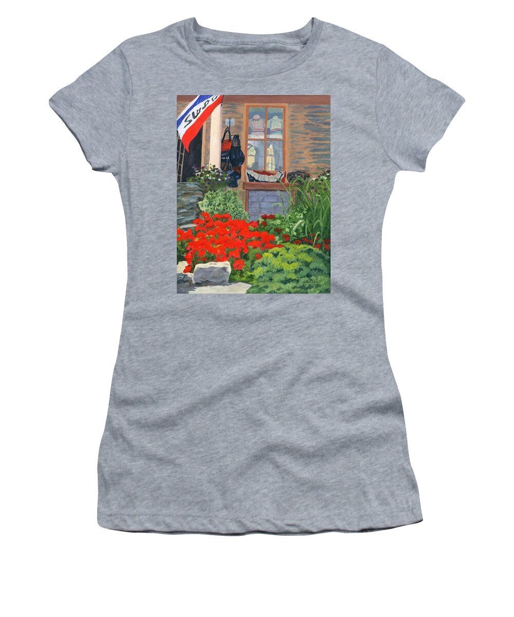 Landscape Women's T-Shirt featuring the painting Fashionista by Lynne Reichhart