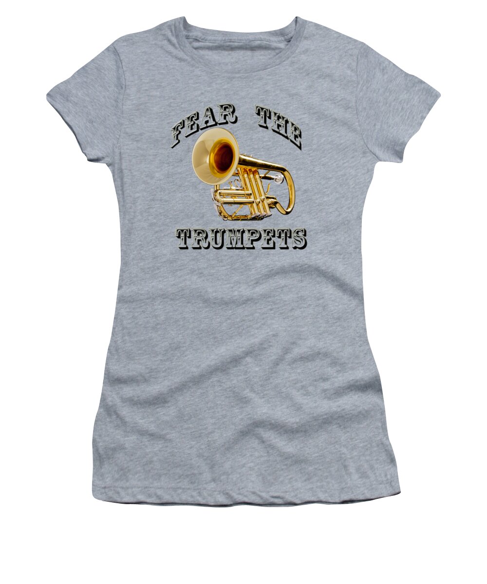 Trumpet Women's T-Shirt featuring the photograph Fear The Trumpets. by M K Miller