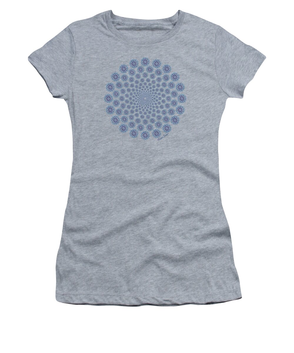 Artsytoo Women's T-Shirt featuring the digital art Feeling Blue by Heather Schaefer