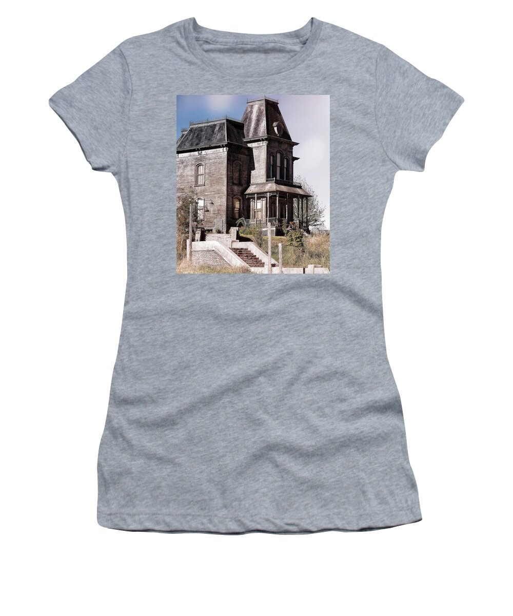 Bates Motel Women's T-Shirt featuring the photograph Finding Norman by Leslie Montgomery