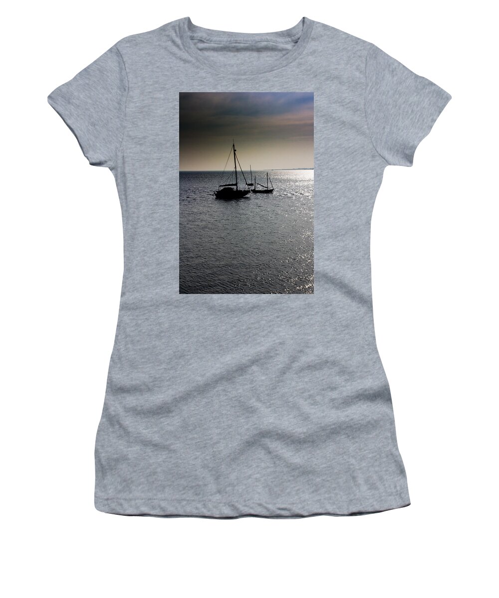 Fishing Women's T-Shirt featuring the photograph Fishing boats Essex by David Pyatt