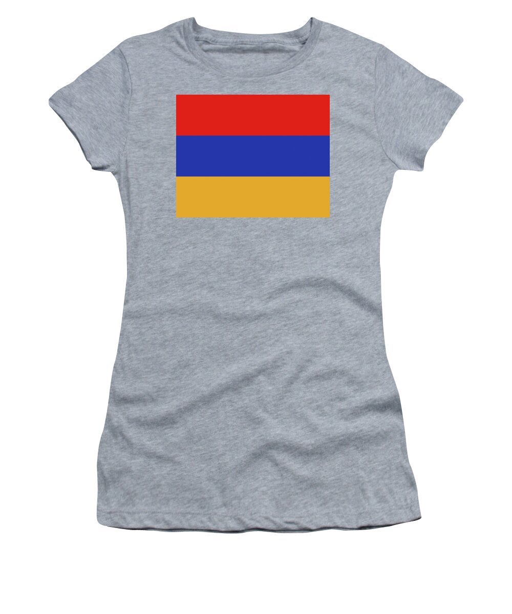 Armenia Women's T-Shirt featuring the digital art Flag of Armenia by Roy Pedersen