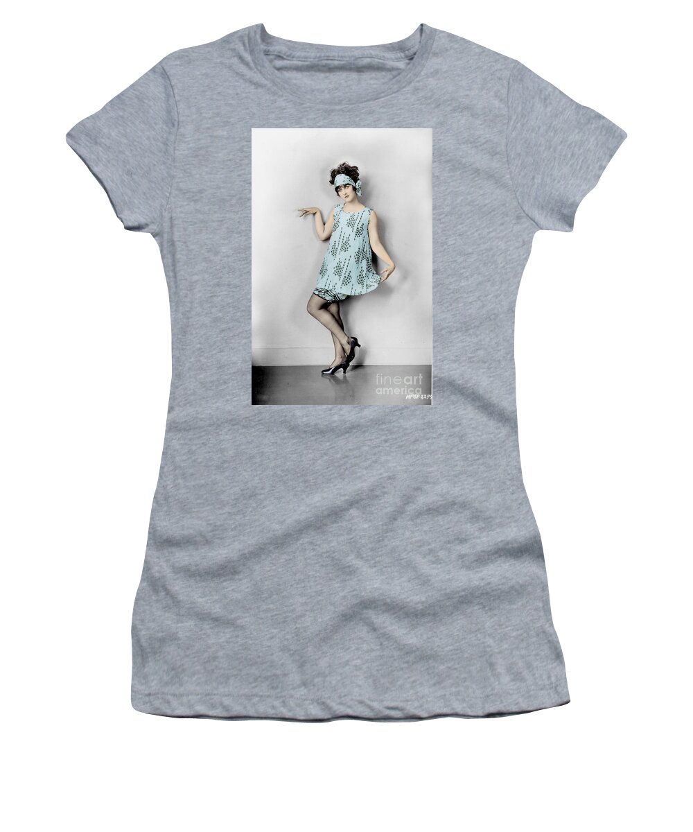 1925 Women's T-Shirt featuring the photograph Flapper, 1925 by Granger