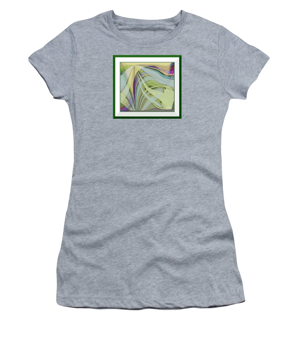 Abstract Women's T-Shirt featuring the digital art Flash by Iris Gelbart