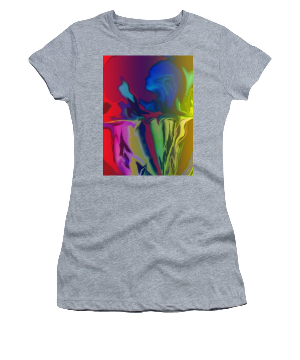 Abstract Women's T-Shirt featuring the digital art Fleeting by Ian MacDonald