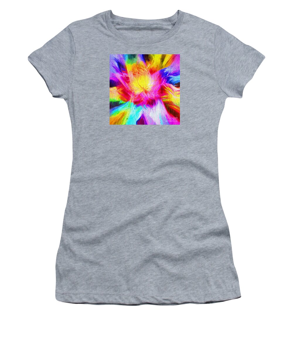 Mandala Women's T-Shirt featuring the photograph Floral Mandala 02 by Jack Torcello