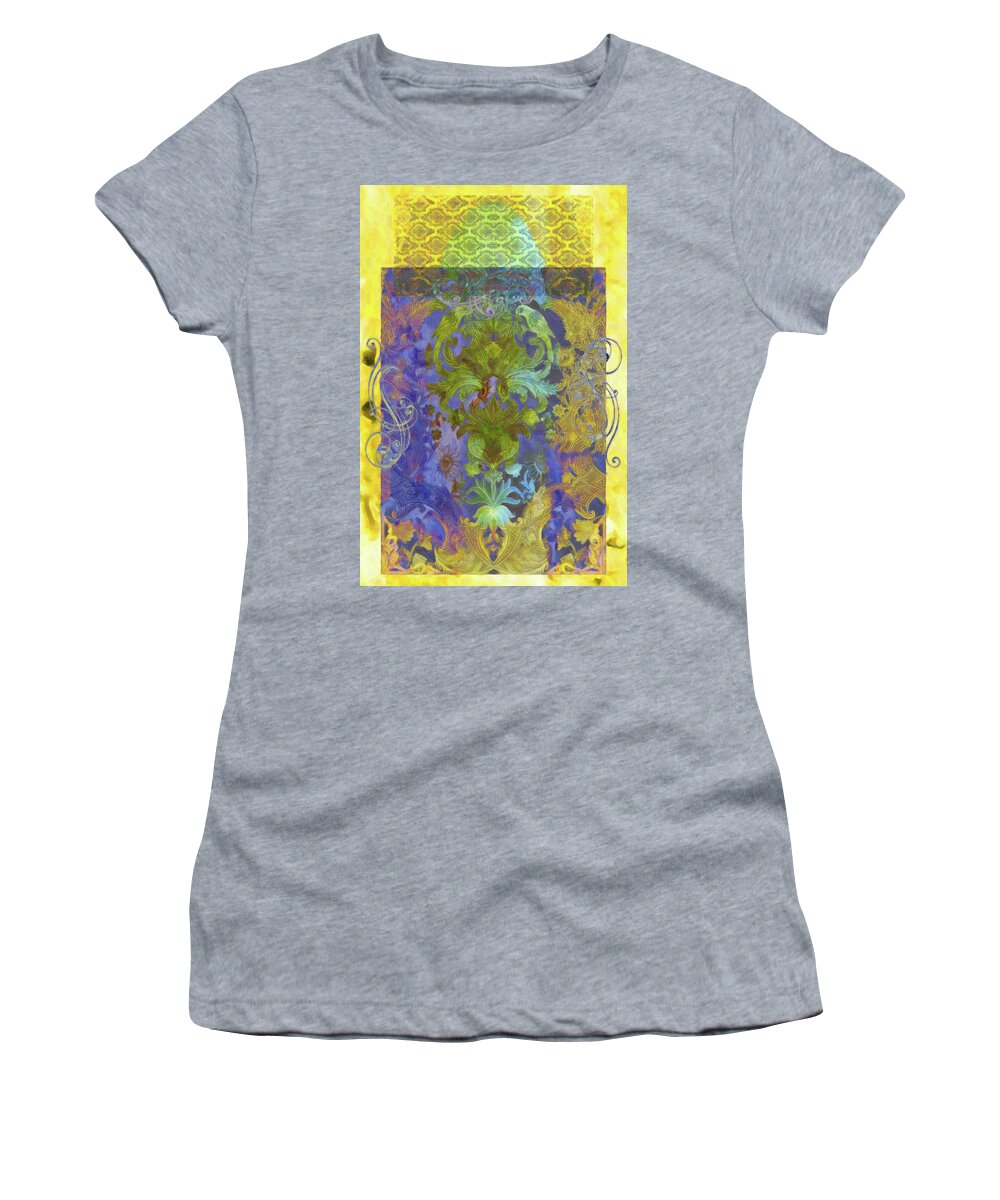 Design Women's T-Shirt featuring the mixed media Flourish 2 by Priscilla Huber