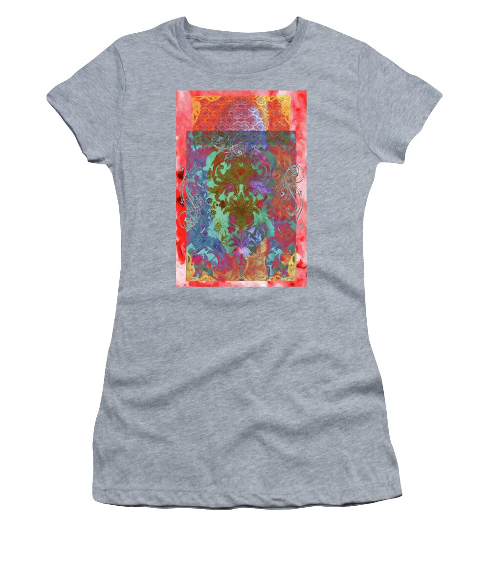 Design Women's T-Shirt featuring the mixed media Flourish 3 by Priscilla Huber