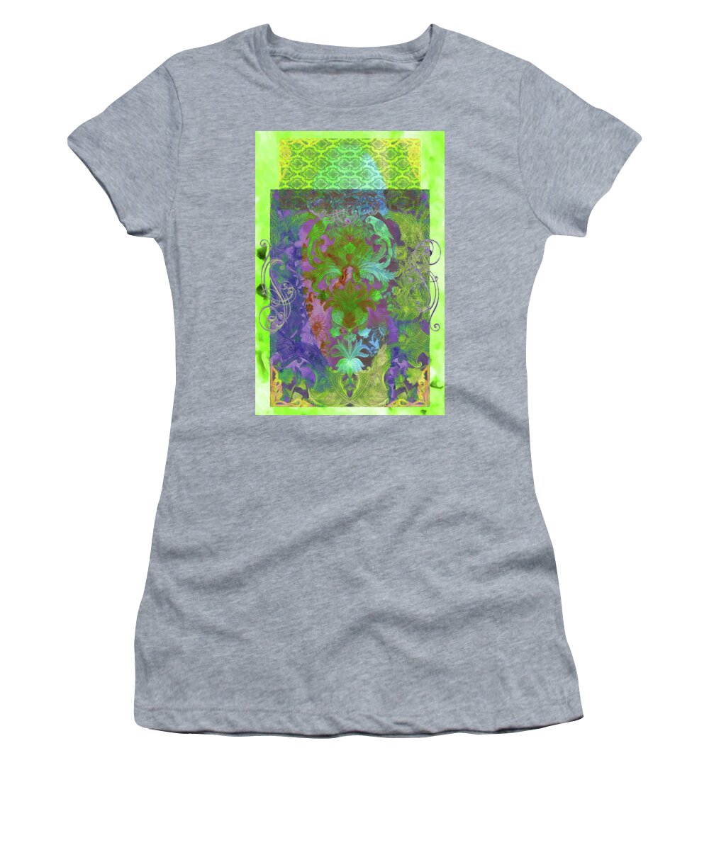 Design Women's T-Shirt featuring the mixed media Flourish 4 by Priscilla Huber
