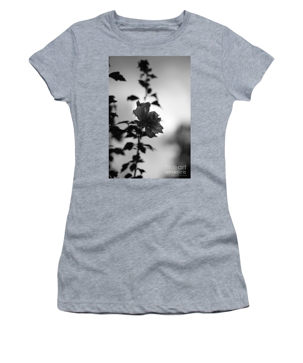 Rose Women's T-Shirt featuring the photograph Flower Silhouette by Todd Blanchard