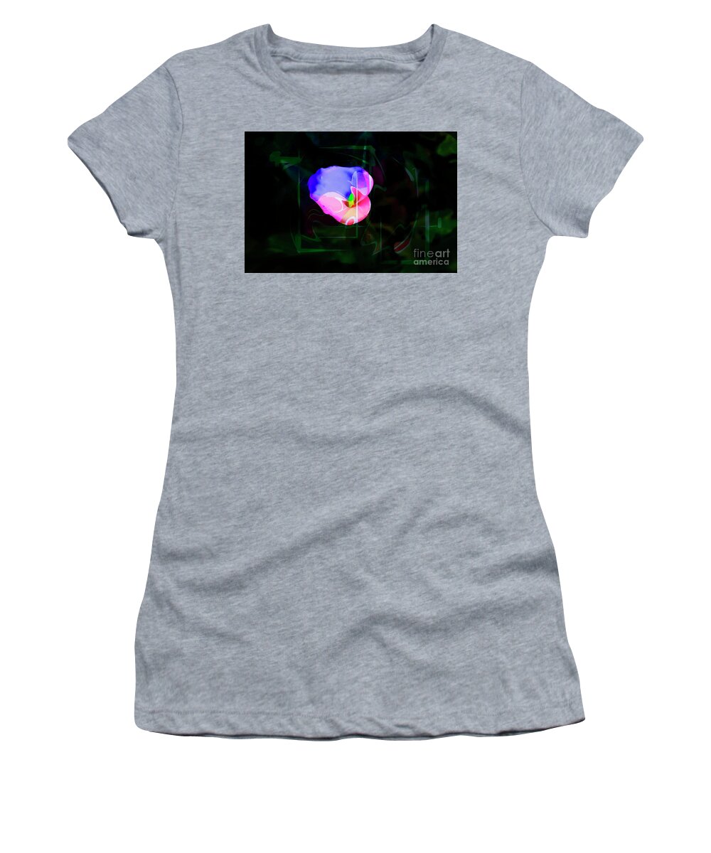 Psychedelic Women's T-Shirt featuring the photograph Flower Wower by Al Bourassa