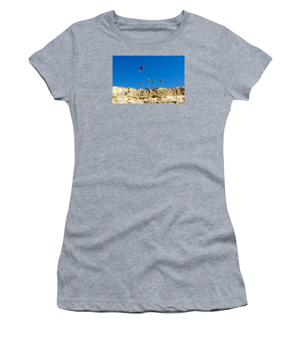 La Jolla Women's T-Shirt featuring the photograph Flying High by Baywest Imaging