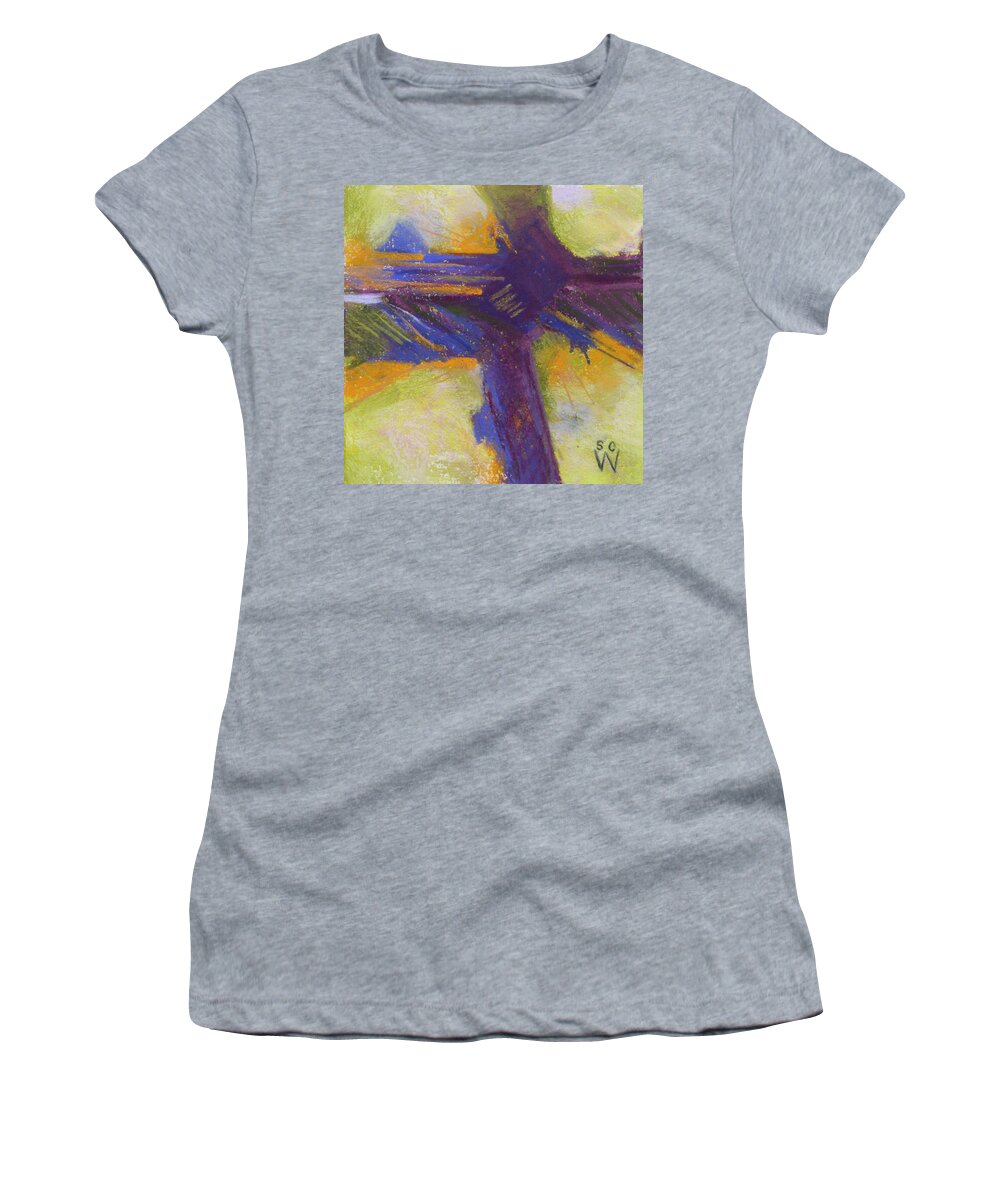 Abstract Painting Women's T-Shirt featuring the painting Flying High by Susan Woodward