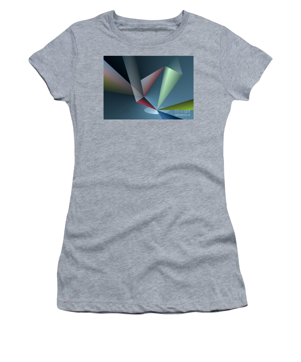 Focus Women's T-Shirt featuring the digital art Focus by Leo Symon