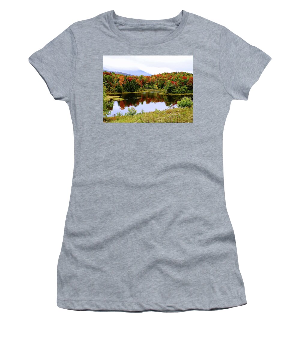 United States Women's T-Shirt featuring the photograph Foggy day in Vermont by Joseph Hendrix