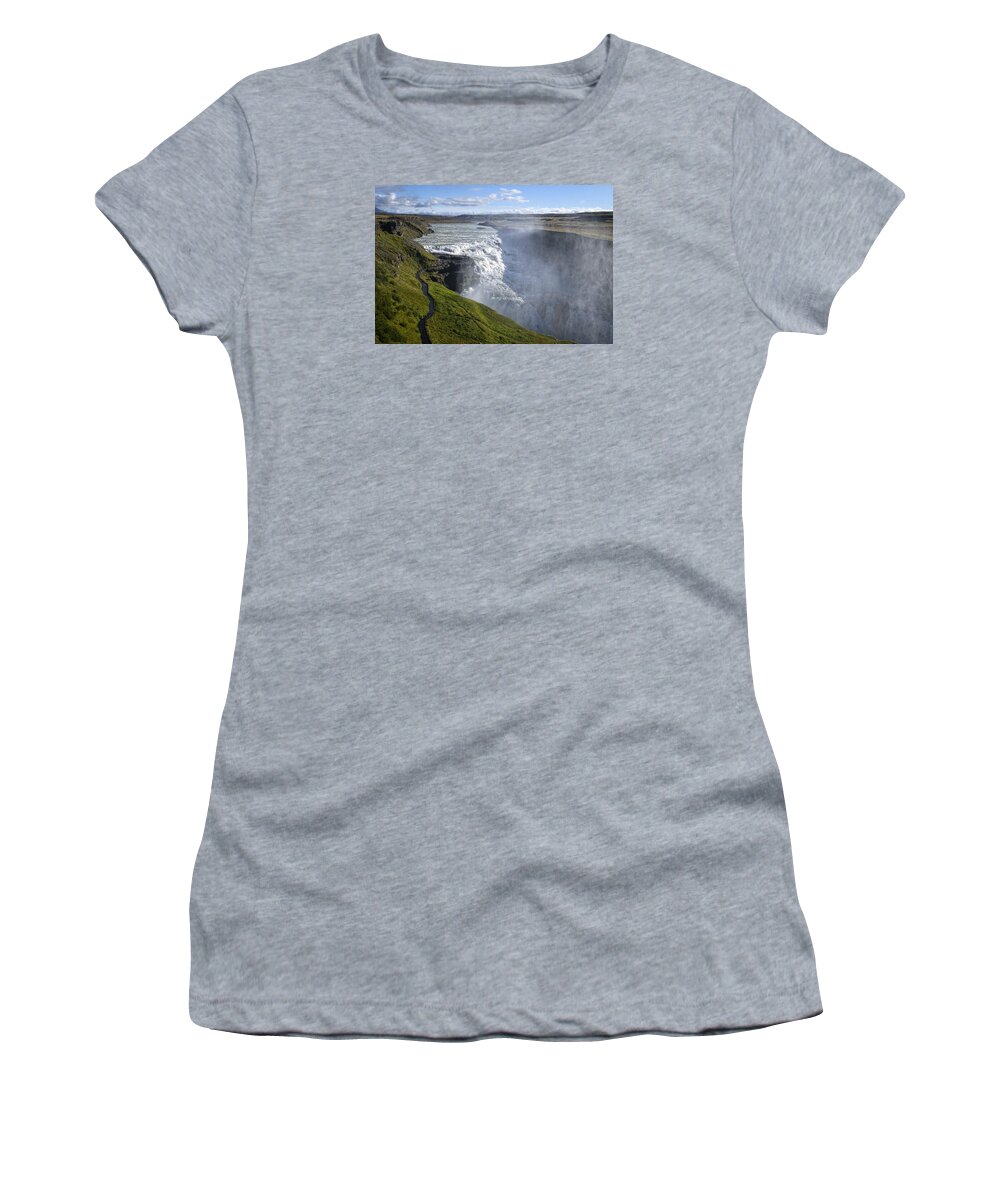 Travel Women's T-Shirt featuring the photograph Follow Life's Path by Lucinda Walter