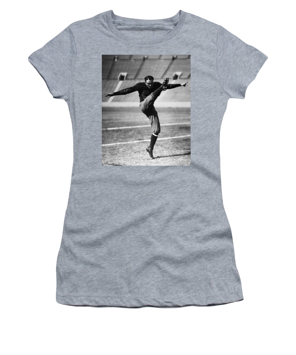 20th Century Women's T-Shirt featuring the photograph FOOTBALL, 20th CENTURY by Granger