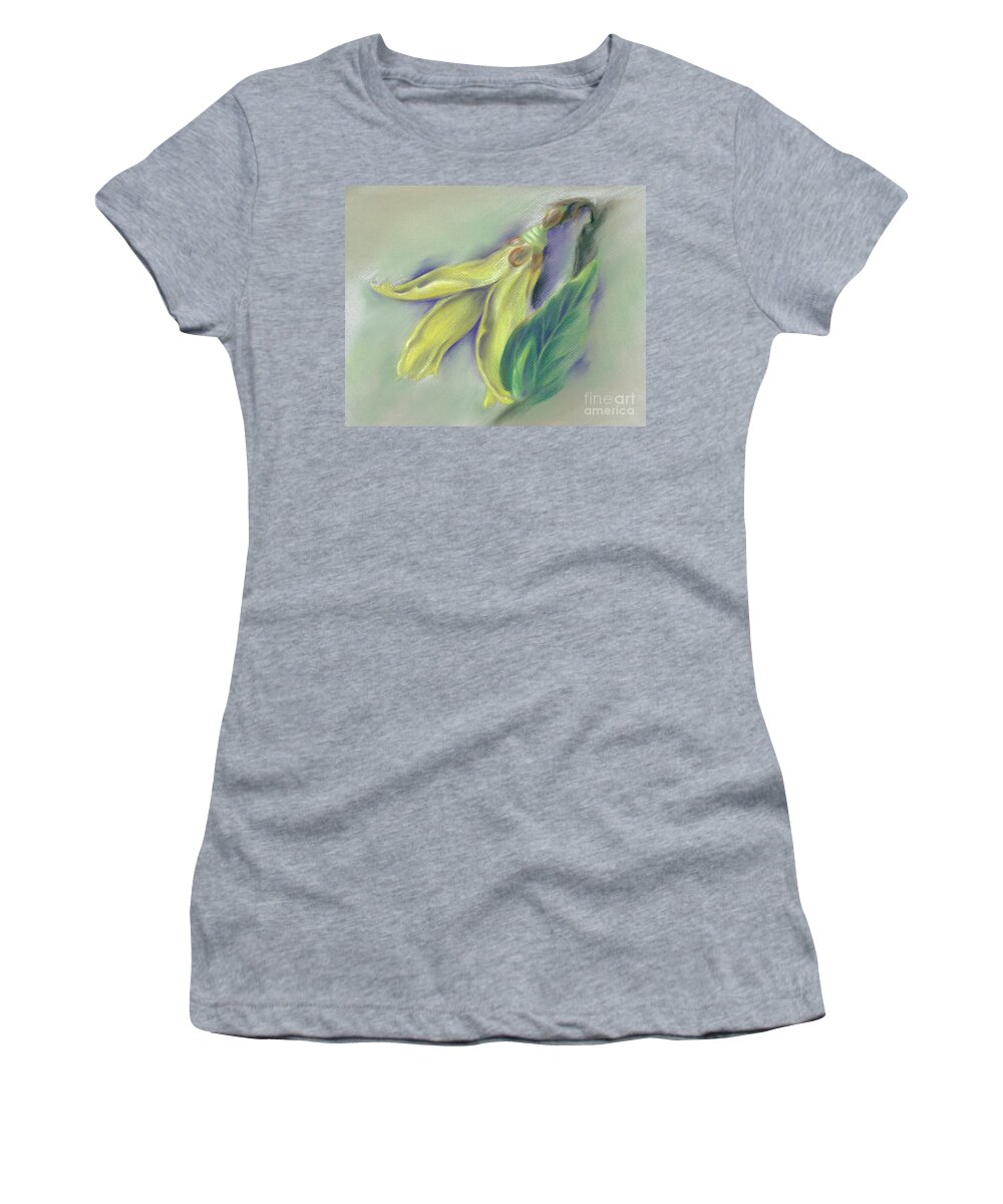 Botanical Women's T-Shirt featuring the painting Forsythia Springtime by MM Anderson