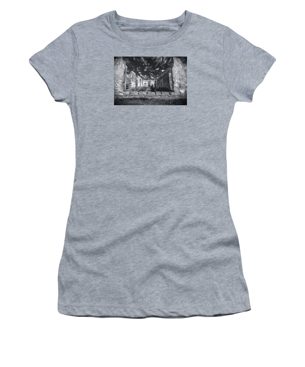 Crystal Yingling Women's T-Shirt featuring the photograph Fort Laramie by Ghostwinds Photography