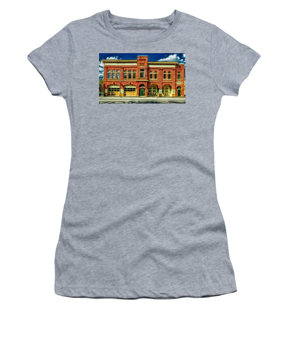 Fort Wayne Women's T-Shirt featuring the photograph Fort Wayne Firefighters Museum by Mountain Dreams