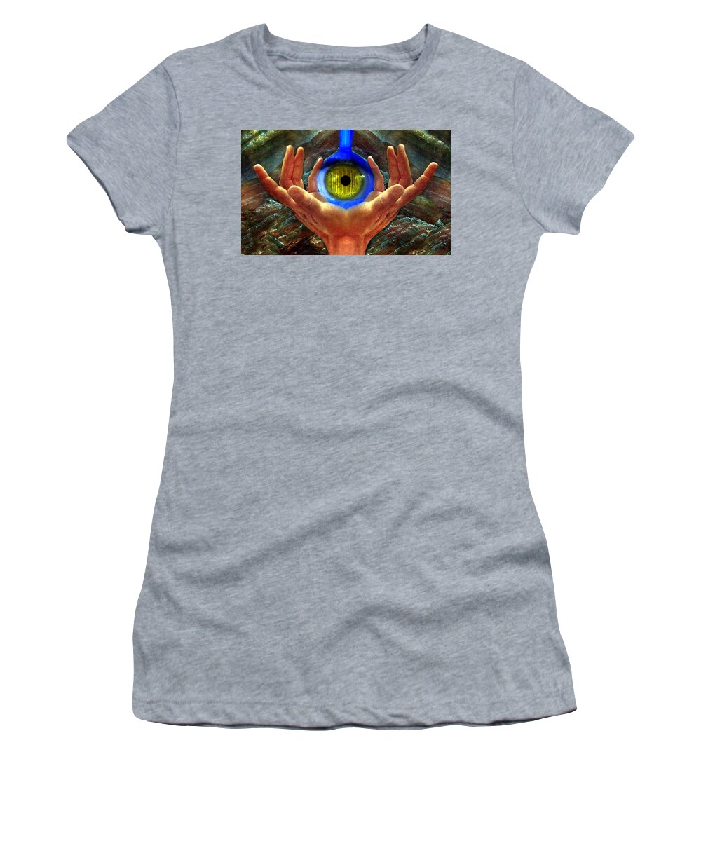 Rafael Salazar Women's T-Shirt featuring the digital art Fortune Teller by Rafael Salazar